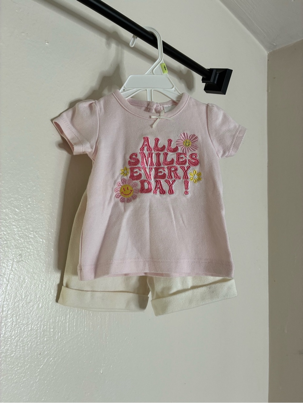 3-6M Little Beginnings Top and Shorts Matching Set